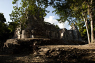 Group A, Temple I at Chicanna - chicanna mayan ruins,chicanna mayan temple,mayan temple pictures,mayan ruins photos